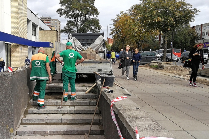 Baisūs laiptai pagaliau sutvarkyti