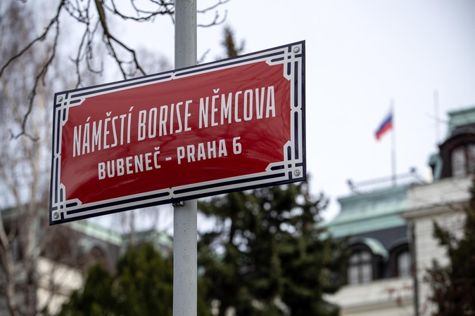 Prahoje atsirado B. Nemcovo aikštė ir A. Politkovskajos alėja