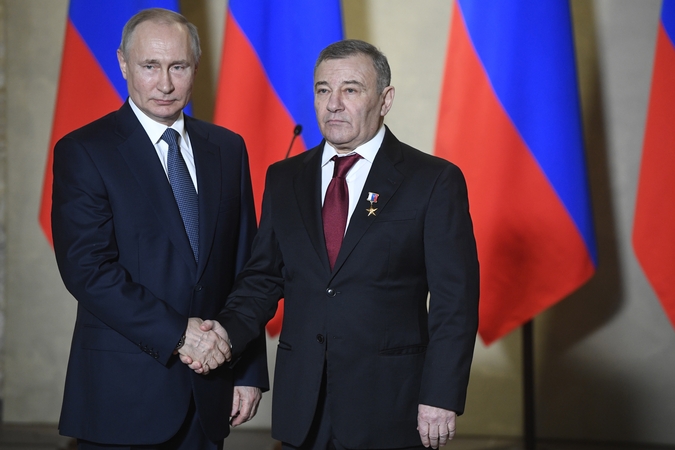 Vladimiras Putinas ir Arkadijus Rotenbergas