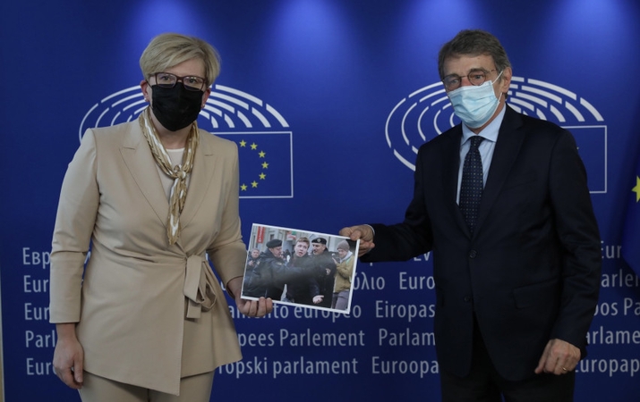 Ingrida Šimonytė ir Davidas Sassoli