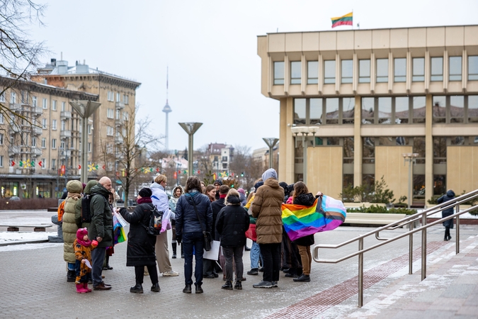 Liberalus jaunimas sostinėje ragino valdžią atsigręžti į LGBT bendruomenę