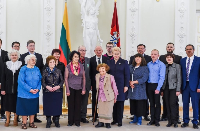 D.Grybauskaitė su žydų gelbėtojais