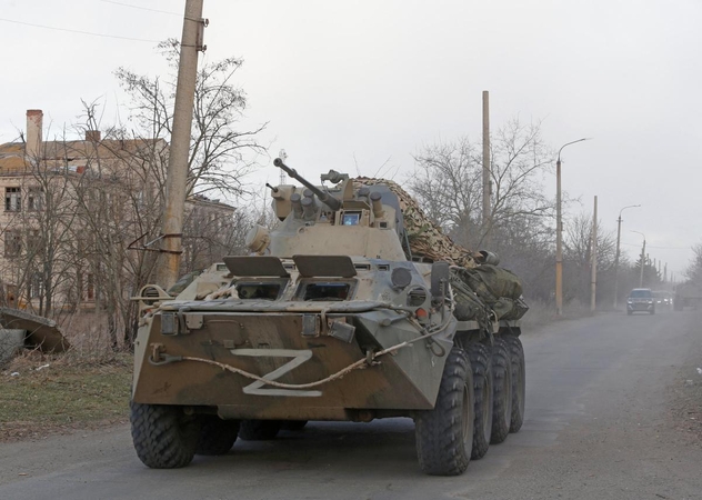 Rusijos pajėgos Ukrainoje apšaudė humanitarinę koloną, esama žuvusių ir sužeistų