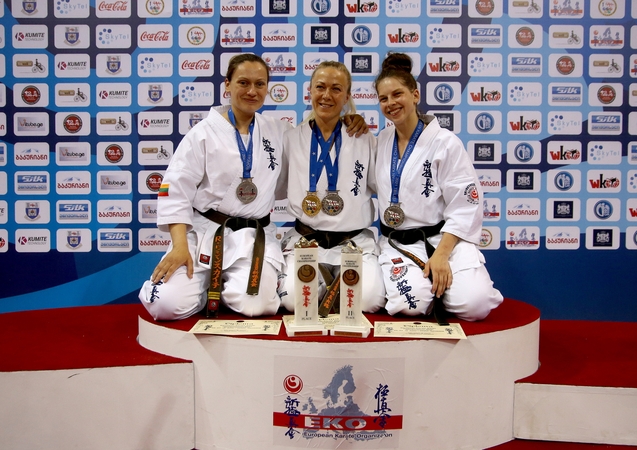 Europos karatė čempionato pradžioje – auksas ir trys sidabro medaliai