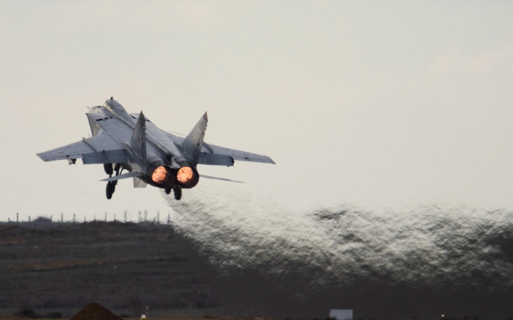 Kazachstane sudužo naikintuvas MiG-31