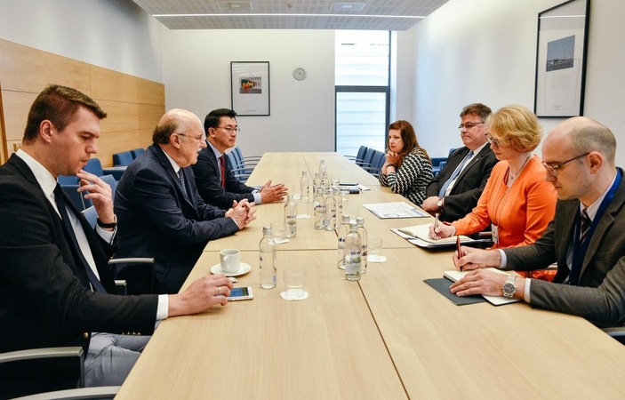 L. Linkevičius susitiko su „The Heritage Foundation“ atstovais