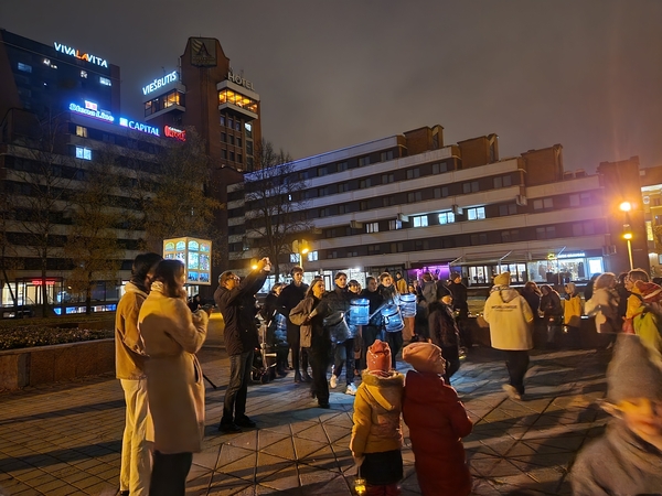 Šv. Martynui – vaikų įžiebti žibintai