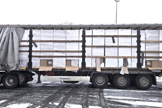Klaipėdoje pasieniečiai sulaikė cigarečių krovinį, kurio vertė viršija du 2 mln. eurų