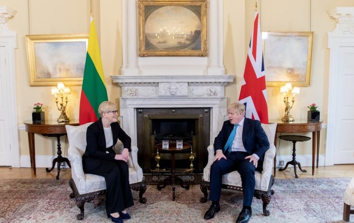 Ingrida Šimonytė ir Borisas Johnsonas