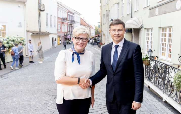 Ingrida Šimonytė ir Valdis Dombrovskis