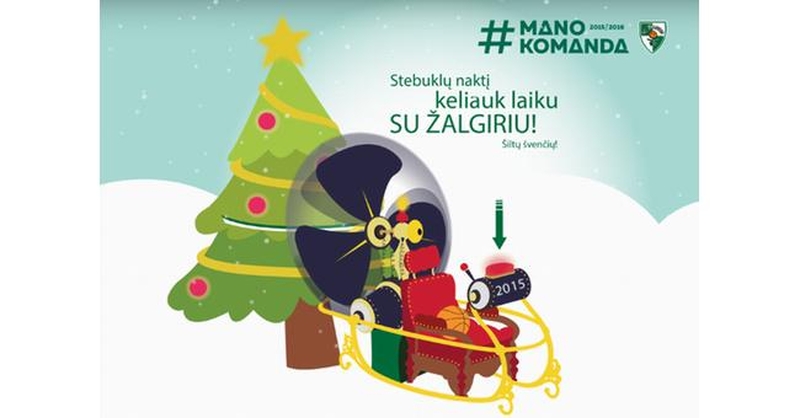 "Žalgirio" krepšininkai sveikina su šv. Kalėdomis