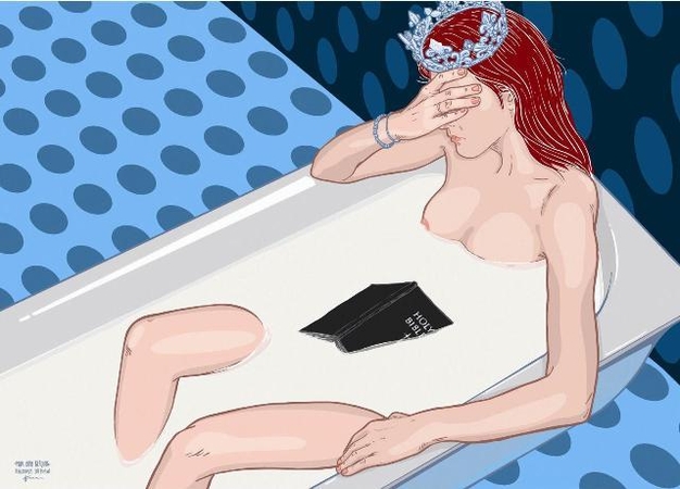 A.Kriščiūnas. Milk bath reading.