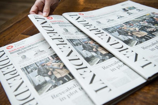 Britanijoje paskutinį kartą išspausdintas dienraštis „Independent“