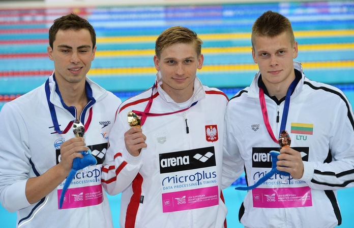 D. Rapšys iškovojo bronzą, G. Titenis per plauką liko be medalio