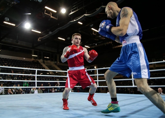 E. Petrauskas ir V. Stapulionis pateko į Lietuvos bokso čempionato pusfinalius