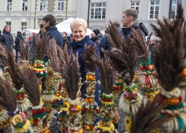 Verbų ir suvenyrų į Kaziuko mugę užsuko ir prezidentė