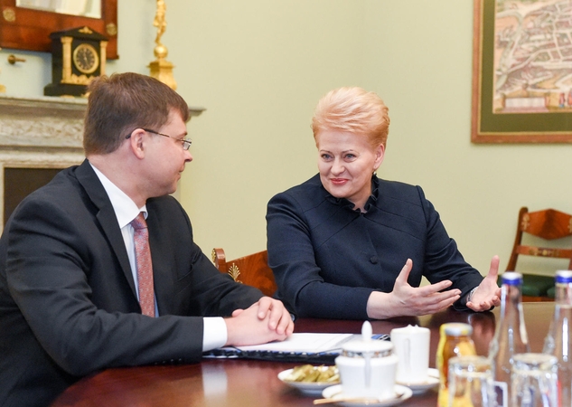 D. Grybauskaitė su V. Dombrovskiu aptarė ES reformas