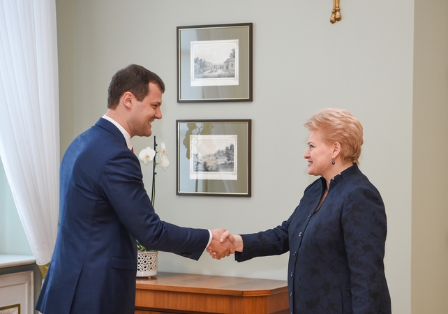 Prezidentūroje – slaptas G. Palucko ir prezidentės susitikimas
