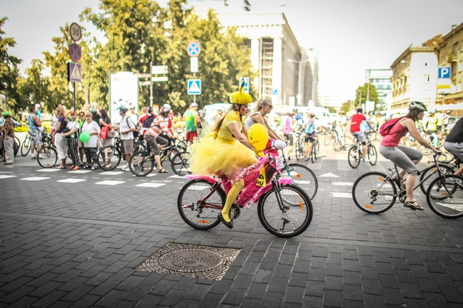 Sekmadienį Vilnius priklausė dviratininkams