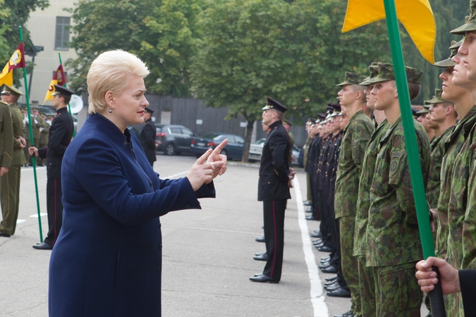 Prezidentė paskelbė mokslo metų pradžią Karo akademijoje