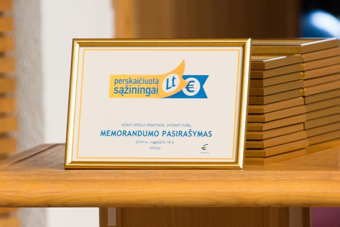 Ar memorandumas apsaugos nuo sukčiavimo įvedant eurą?