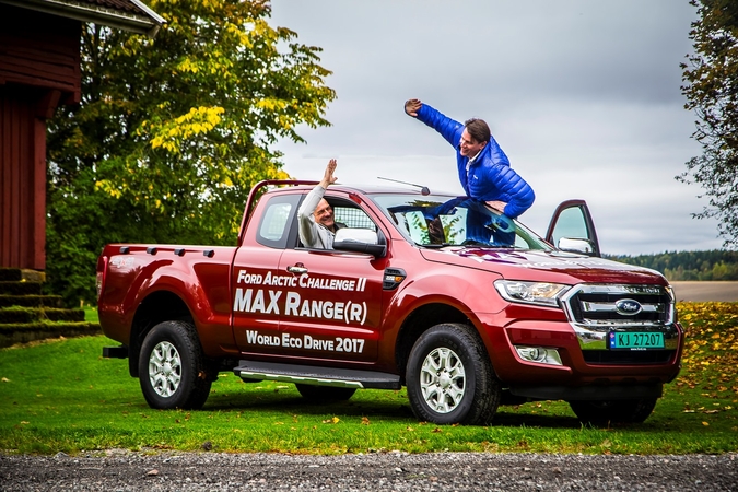 Norvegai su „Ford Ranger“ pasiekė naują pasaulio rekordą