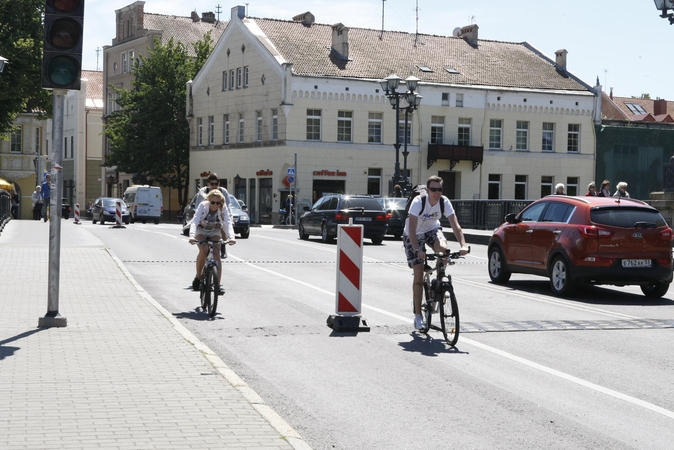 Senamiestyje baudžia ir dviratininkus