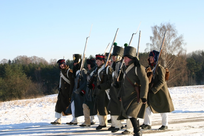 Rumšiškėse žvangėjo Napoleono karių ginklai 