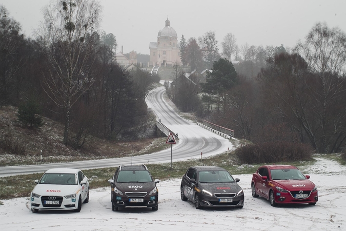 Automobilių bandytojai į Druskininkus atvežė žiemą 