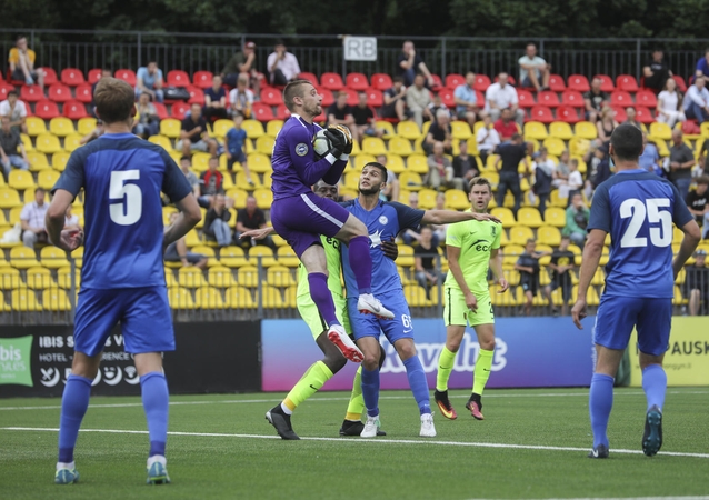 „Trakų“ futbolininkai sužaidė lygiosiomis su Kazachstano klubu