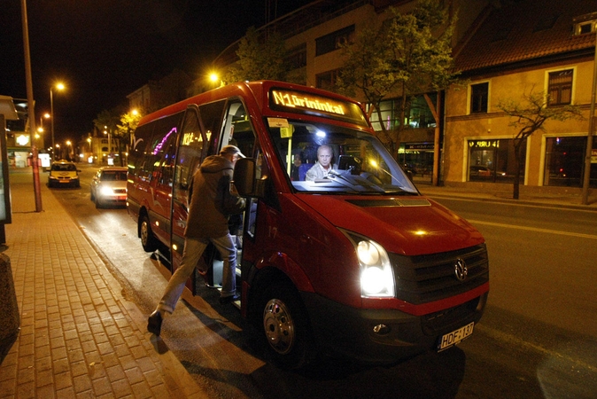 Nuveš: vėlyvam naktinio autobuso keleiviui pasisekė.