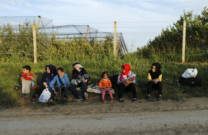 Pirmieji migrantai atvyko į Kroatiją, aplenkdami Vengriją
