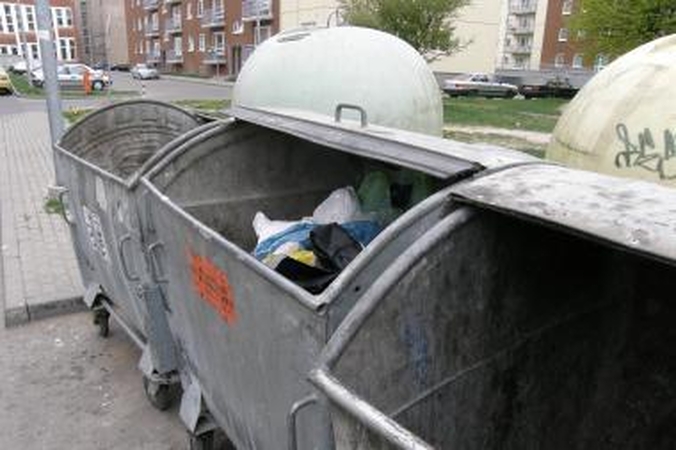 Alytuje konteineryje rastas kūdikis