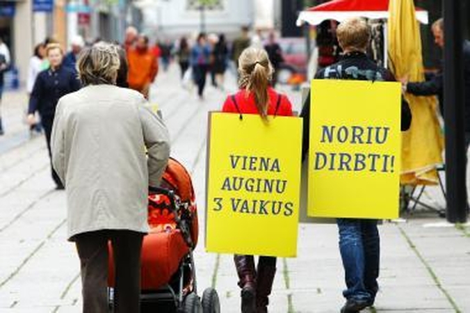 Nedarbo lygis didžiuosiuose miestuose per savaitę ūgtelėjo, siekė 13-17 proc.