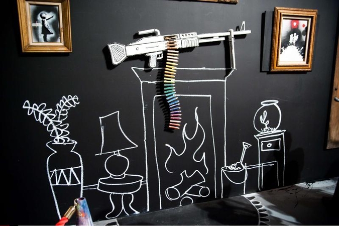 Banksy dėka parodą galima pamatyti nemokamai 