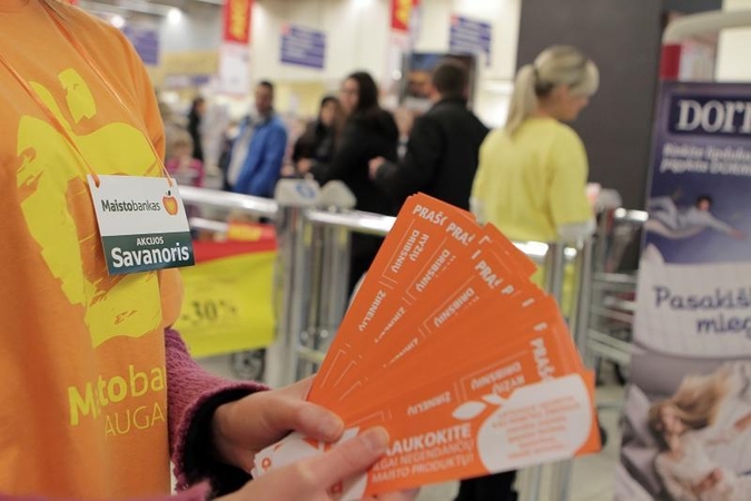 „Maisto bankui“ paaukota rekordiškai daug produktų
