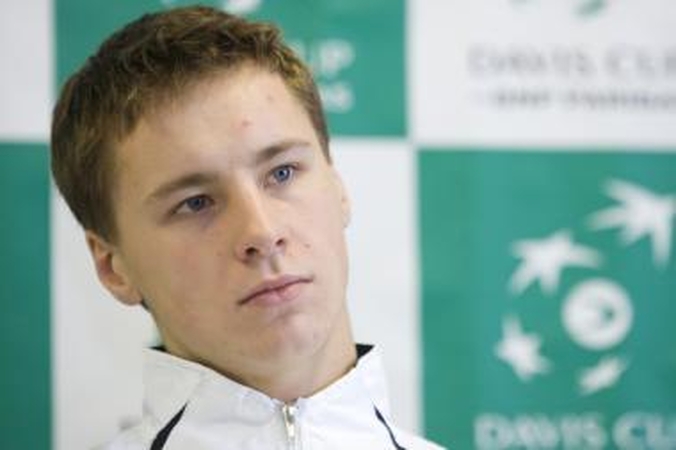 Mačą su Airijos tenisininkais pradės R.Berankis
