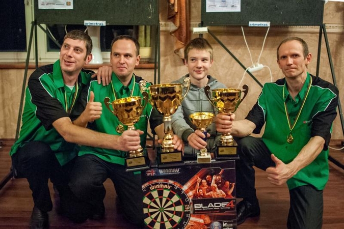 Lietuvos smiginio čempionate žaidimo madas diktavo kauniečiai