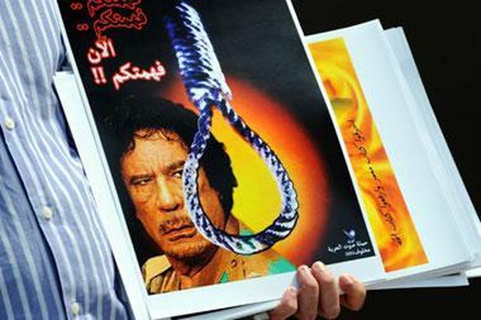 Vakarų šalių žmonės pasisako už Libijos lyderio M.Kadhafi nuvertimą