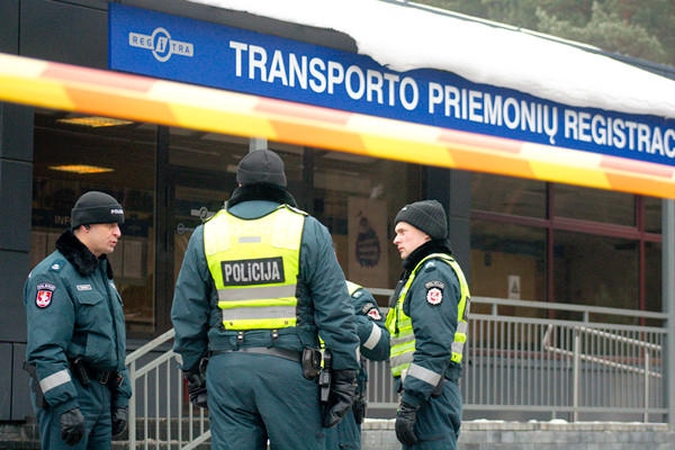 Nepavyko užregistruoti automobilio