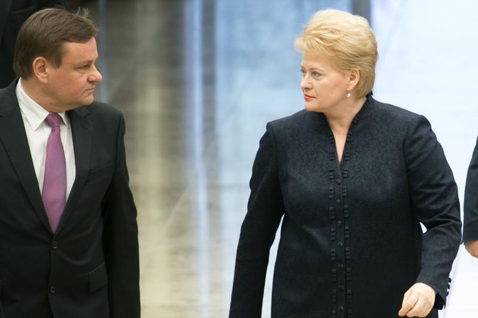 Prezidentė: tikiuosi, A.Butkevičiui užteks principingumo dėl ministrų