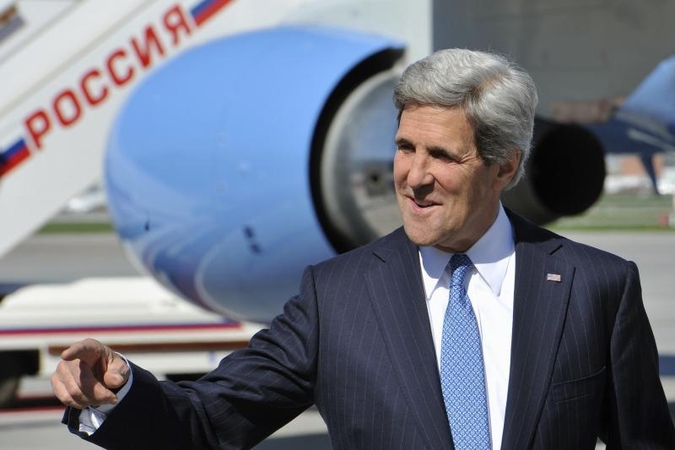 JAV valstybės sekretorius J. Kerry grįš į Izraelį gegužę