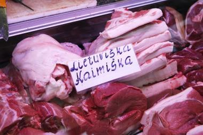 Kalvarijų turguje prekiaujama tik lietuviška žalia mėsa