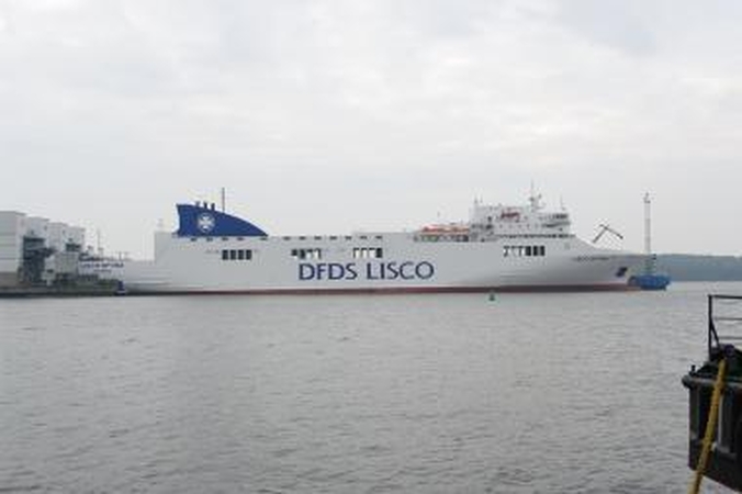 Nebeliks keltų kompanijos „DFDS Lisco“ pavadinimo
