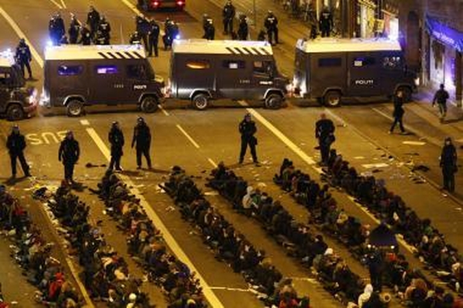 Kopenhagos policija sulaikė apie 1000 riaušininkų