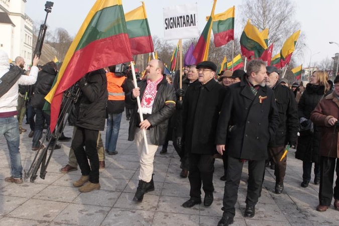 Uždraustoje eisenoje Vilniuje - tūkstančiai nacionalistų
