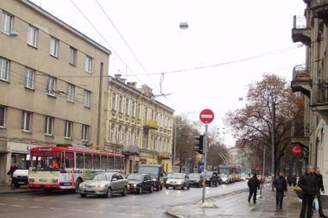 Troleibusas paralyžiavo eismą Vilniaus centre