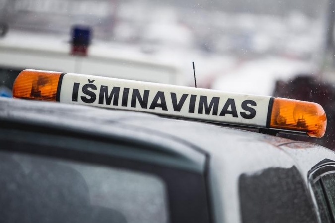 Biržų rajone        sunaikinta    granata