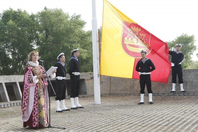 Klaipėdos jubiliejui – iškilminga vėliavos pakėlimo ceremonija