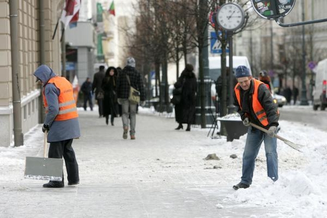Vilniaus šaligatviai ketvirtadienį vakare taps pavojingi